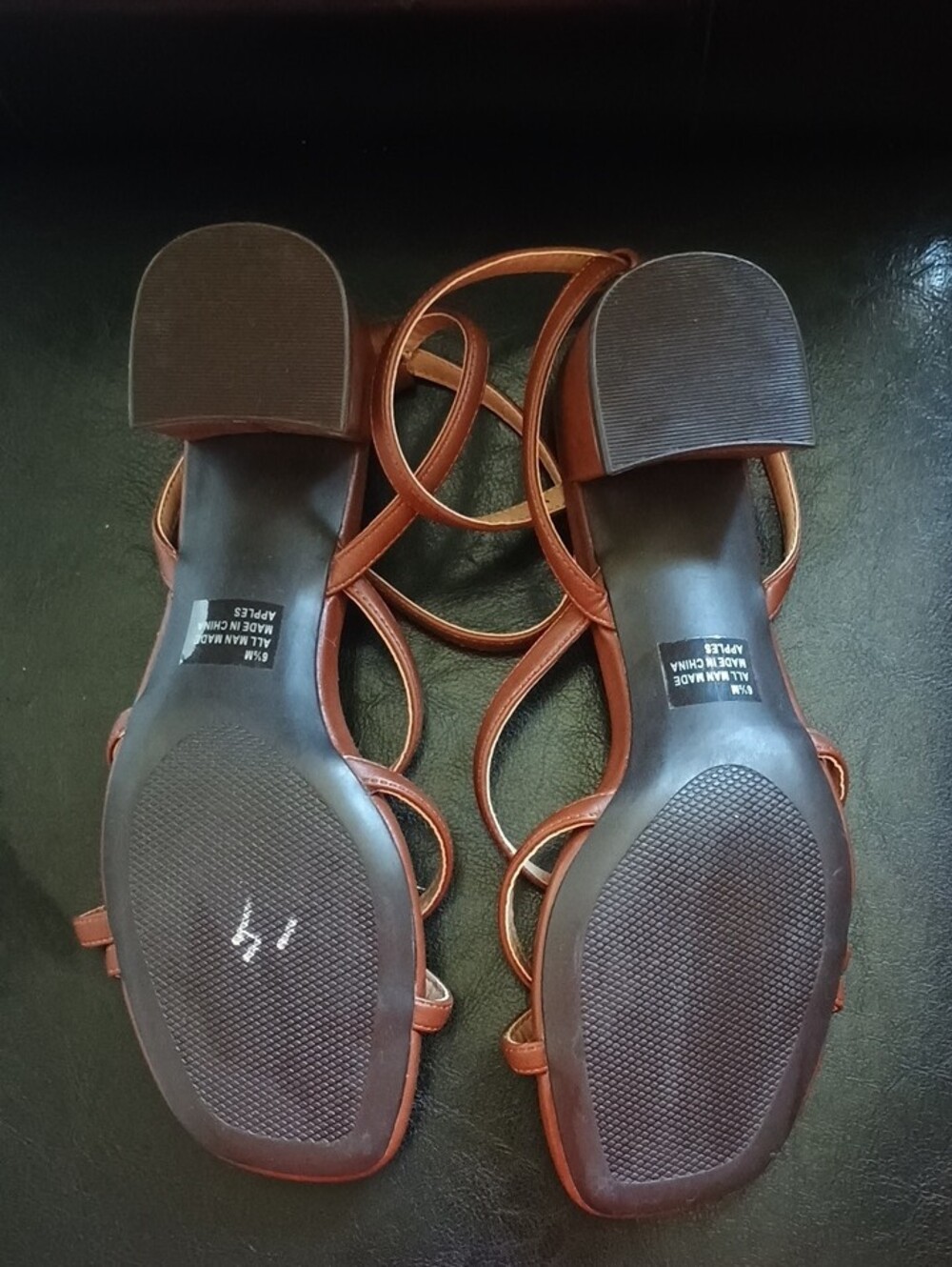 White Mountain Tan Brown Strappy Women's Sandals - Picture 4 of 8